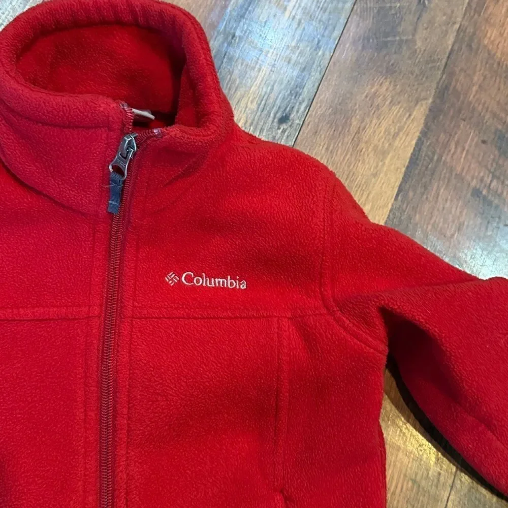 Columbia Vibrant Red Fleece Jacket XXS (3750)